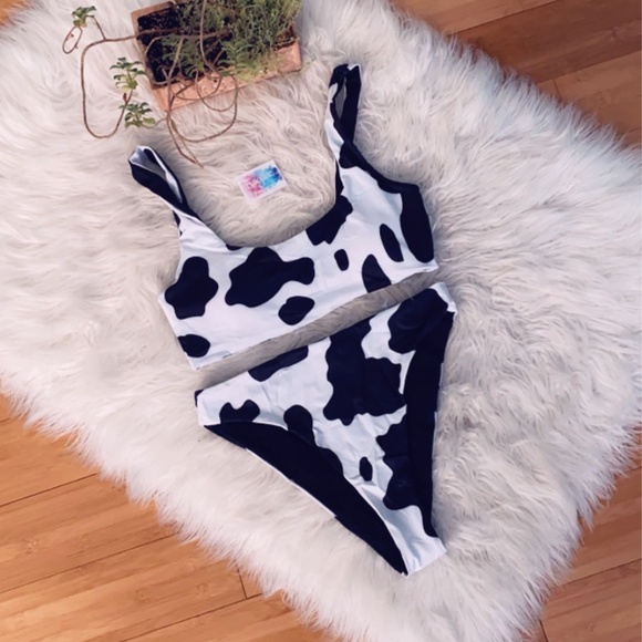 Cow print Bikini Set - Picture 2 of 5